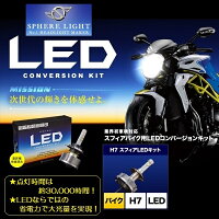 送料無料SPHERELIGHT/スフィアライトH7型スフィアLEDコンバージョンキット