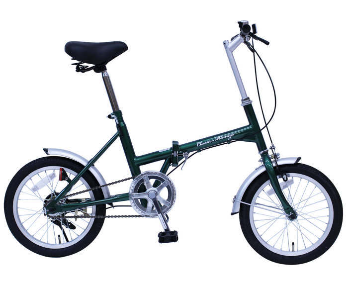 ミムゴ クラシック ミムゴ　FDB16G （モスグリーン）折り畳み自転車 Classic Mimugo　FDB16G (MG-CM16G) フォールディングバイク 365 【送料無料・メーカー直送・代引き不可】の画像