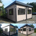 【106682】【中古】「格安現状販売」5.6m 2連棟 トイレ・キッチン付きユニットハウス・コンテナ・プレハブ・倉庫・物置