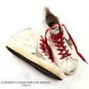 【メルマガ会員限定クーポン × クリアランスセール】GOLDEN GOOSE / ゴールデングース フランシー ハイカット スニーカーFRANCY WHITE RED LACE SNEAKERS レア!リアルヴィンテージモデル g29ms591-a31