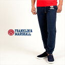 【F&M スウェット ALL10,000円】FRANKLIN MARSHALL定番FRANKLIN MARSHALロゴ SLIM FIT スエットパンツ ネイビー39181-2001-167