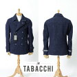 【55%OFF】＜J.W. TABACCHI＞ジェイ・ダブル・タバッキ ジャンカルロ・ロッシがデザイン！旬アイテムニットPコートネイビーミックス織りピーコートta129-589-80