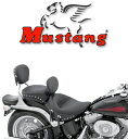 【マスタング製】※送料無料※ Mustang STUDDED シート ソフテイルモデル用 2000〜05年FXSTモデル、2000〜07年FLSTモデルに適合(ソロシート) ハーレー