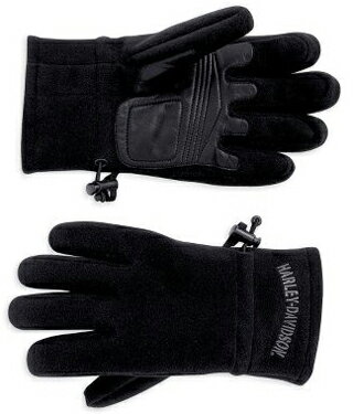 H-D@Black Active DutyFleece Full Finger Gloves