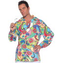 ヒッピー 衣装、コスチューム 大人男性用 60'S SHIRT ADULT