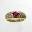 【中古】 18金 ルビー 0.63ct ダイヤ 0.42ct リング 11号