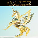 スワロフスキー クリスタル 【 ゴールド ペガサス 置物 】誕生日 プレゼント Swarovski