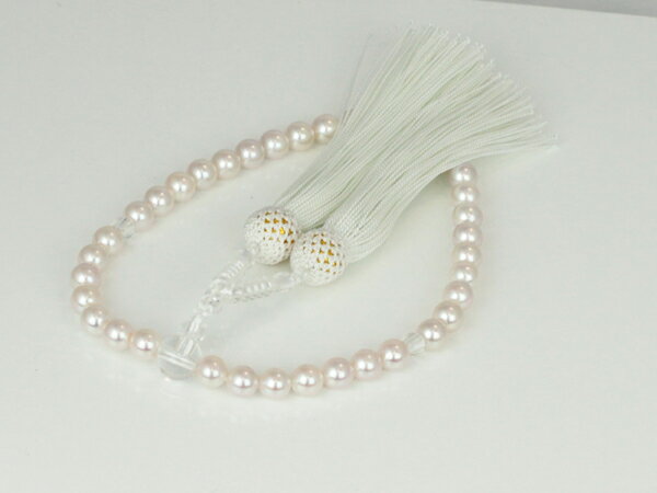 真珠パール数珠 アコヤ真珠7.0〜7.5mmパール正絹数珠念珠伊勢志摩レディース、通販、送料無料　05P3Aug12