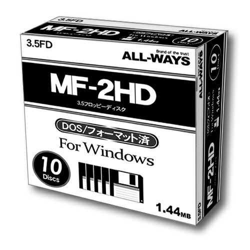 【ALLWAYS】【FD】【フロッピーディスク】【1.44MB】【10枚】FDI35-AW