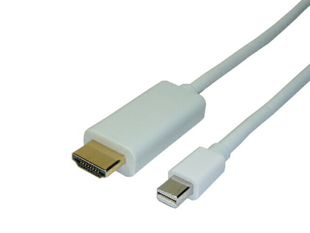 メール便選択で送料無料　Mini Displayport オスto HDMI オス 変換ダイレクトケーブル 1.8m (minidisplayport)