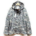 【送料無料】新品◆実物 米軍 ECWCS GEN3 ACU ソフトシェル パーカー デジタル迷彩♪デッドストック ミリタリージャケット カモ 軍物 装備品 アウトドア アメリカ軍 US