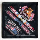 新品◆アメリカ SUPPORT OUR TROOPS バンダナ♪ミリタリー BANDA ハンカチ アクセサリー 米軍 軍物【楽ギフ_包装】