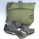 新品◆実物 米軍 ナイロンショルダー ガスマスクパック オリーブ デッドストック♪ミリタリー 斜めがけ 軍物 アウトドア 山 ディパック 非常袋 【楽ギフ_包装】