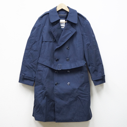 【<strong>中古</strong>】新品同様◆実物 米軍 USAF <strong>トレンチコート</strong> ライナー付き ネイビー♪エアフォース AIR FORCE 空軍 ミリタリー アーミー レインコート アメリカ