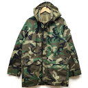 【送料無料】【中古】美品◆実物 米軍 ECWCS ゴアテックスパーカー ウッドランドカモ 1997年製 GORE-TEX♪ミリタリー 軍物 スキー スノボ アウトドア アメリカ軍 迷彩 マウンテンパーカー US