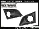 ［GT-DRY］ドライカーボン使用！日産 新型エルグランド用フォグランプカバーパネル 2点セット