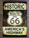 ルート66★AMERICA'S HIGHWAY・レトロ調★アメリカンブリキ看板★アメリカ ブリキ看板 アメリカン雑貨 アメリカ雑貨 サインプレート サインボード ティンサイン メタルプレート 看板 ガレージ おしゃれ カフェ バー 店舗 ガレージ インテリア★再入荷しました!!