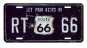 ルート66★ブラック・レトロ調・フラットタイプ★ライセンスプレート★アメリカン雑貨 アメリカ 雑貨 サインプレート サインボード ティンサイン メタルプレート ブリキ ガレージ ポスター 看板 おしゃれ カフェ バー 店舗 インテリア★再入荷しました!!