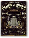 ホットロッド★OLDER & WISER 30's・SPEED SHOP・レトロ調★アメリカンブリキ看板★アメリカ ブリキ看板 アメリカン雑貨 アメリカ雑貨 サインプレート ティンサイン メタルプレート ガレージ ポスター 看板 おしゃれ カフェ バー 店舗 インテリア★再入荷しました!!