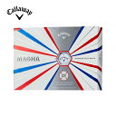 【土日もあす楽】 ゴルフ ゴルフボール Callaway キャロウェイ CW19 SUPERSOFT MAGNA スーパーソフト マグナ 2019年モデル ホワイト ピンク 12球入 12個