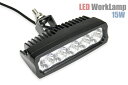 【BIGROW】送料無料!高輝度!【Osram オスラム製15w LED使用】コンパクト!ミニLEDランプ(フォグランプ・ドライビングランプ)作業灯・補助灯【アルミ合金ボディー】【防水IP67】【9V~60V】