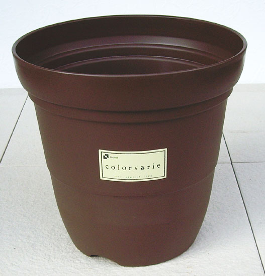 【リッチェル】 カラーバリエ 長鉢 Cブラウン 8号 シンプルなスタイルの可愛らしいプラスチック鉢です。 プラスティック プラ鉢 植木鉢 園芸 ガーデニング 深型 おしゃれ 野菜