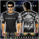 オラオラ系☆ヤクザ☆ヤンキー☆オラオラ☆悪羅悪羅☆半袖☆Tシャツ☆13013☆黒2(☆黒×銀)☆&☆不動明王☆和柄☆服☆ちょいワル☆悪羅悪羅系