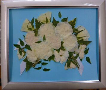 押し花加工ブーケ　Aサイズ大切なお花を　押し花加工いたします。ブーケを保存・プレスブーケ　