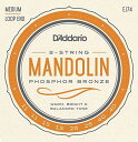 D'Addario・ダダリオ / EJ74 Mandolin Family マンドリン用弦 Mandolin Strings, Phosphor Bronze, Medium, 11-40 4本セット