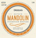 D'Addario・ダダリオ / EJ80 Mandolin Family マンドリン用弦 Phosphor Bronze Octave Mandolin Strings, Medium, 12-46 4本セット