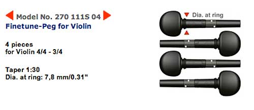 wittner ウィットナー / Finetune Peg ファインチューンペグ 270-111S ...:auc-bloomz:10031009