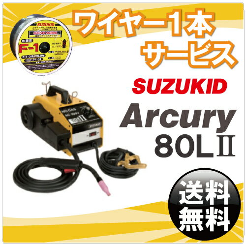 【送料無料】スター電機（SUZUKID）ノンガス直流半自動溶接機アーキュリー80ルナ SAY-80L2＋専用ワイヤー無料サービス【溶接 溶接機 溶接機械 溶接器　家庭用 業務用 電気溶接機】【RCP】