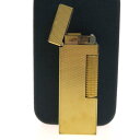 送料無料 【中古】 美品 ダンヒル dunhill ローラガス ガスライター ゴールド ケース付き 着火OK 06H1307