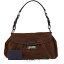送料無料 【中古】 中美品 プラダ PRADA ショルダーバッグ クロコ型押し ブラウン レザー 保存袋付き 66ED662
