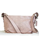 【中古】 コーチ COACH シグネチャー 2WAY ショルダーバッグ パンチング ピンク レザー F17104 08HD265