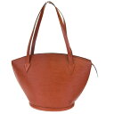 送料無料 【中古】 中美品 ルイヴィトン LOUIS VUITTON サンジャック ショッピング ショルダーバッグ エピ ケニアブラウン レザー M52263 30EJ611