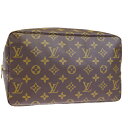 送料無料 【中古】 超美品 ルイヴィトン LOUIS VUITTON トゥルース トワレ GM クラッチバッグ セカンド ポーチ モノグラム レザー ベタなし 61EJ928