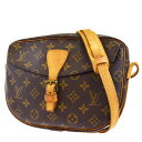 送料無料 【中古】 ルイヴィトン LOUIS VUITTON ジュヌフィーユ ショルダーバッグ モノグラム レザー M51226 65EK243