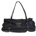 【中古】 プラダ PRADA ショルダーバッグ ブラウン レザー 66EP086