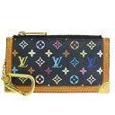 【中古】 ルイヴィトン LOUIS VUITTON ポシェット クレ コインケース 小銭入れ 財布 モノグラム マルチ ノワール M92654 04EP749