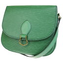 【中古】 ルイヴィトン LOUIS VUITTON サンクルー GM ショルダーバッグ エピ ボルネオグリーン レザー M52194 30EP929