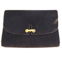 【中古】 グッチ GUCCI クラッチバッグ ブラウン ベロア 01BG399