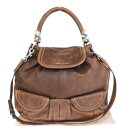 【中古】 中美品 ミュウミュウ miumiu ショルダーバッグ ハンド 2WAY ブラウン レザー 保存袋付き 62ER445