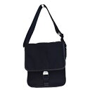 【中古】 中美品 プラダ PRADA ショルダーバッグ ブラック ナイロン レザー 63ES307