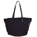 【中古】 プラダ PRADA ショルダーバッグ トート ブラウン ナイロン レザー 01ES873