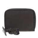 【中古】 中美品 クリスチャンディオール Christian Dior トロッター コインケース 小銭入れ 財布 ブラウン ナイロン レザー 07ET368