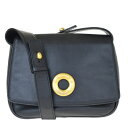 【中古】 セリーヌ CELINE ショルダーバッグ ブラック レザー 34AC118