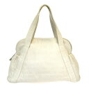 送料無料 【中古】 シャネル CHANEL ショルダーバッグ アイボリー レザー 10SA292