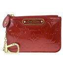 送料無料 【中古】 ルイヴィトン LOUIS VUITTON ポシェット クレ NM コインケース 小銭入れ 財布 モノグラム ヴェルニ ルージュ M91737 01BK038