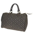【中古】 ルイヴィトン LOUIS VUITTON スピーディ 30 ハンドバッグ ミニボストン モノグラム ミニラン エベヌ キャンバス M95224 69EZ971